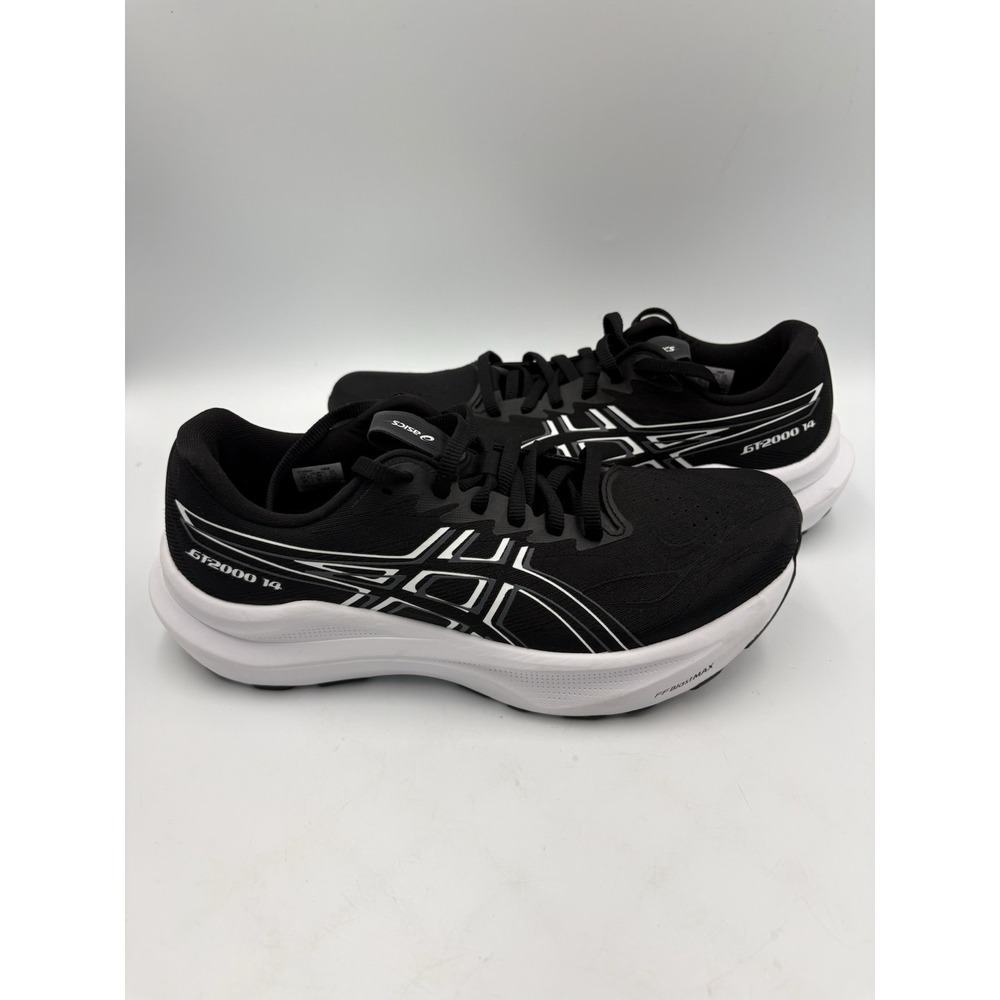 ASICS GT-2000 14 Mens Running Shoes Black White Athletic Sneakers Size 7.5